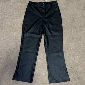 Black (plastic) Leather Pants